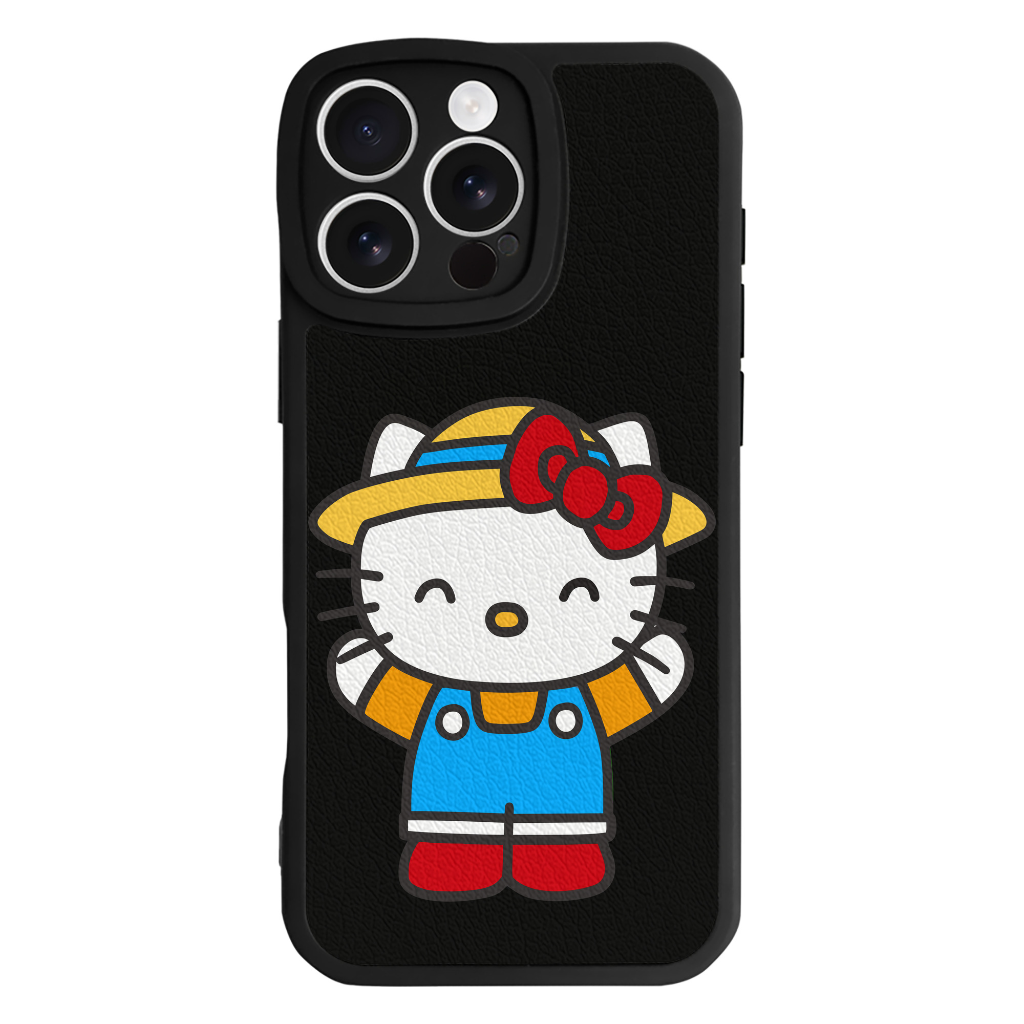 （画像用） Hello Kitty ハローキティ 【iPhone 16シリーズ対応】シリコンスマホケース（レザー調） 材質：シリコン